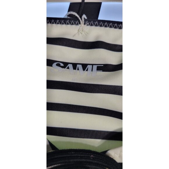SAME Los Angeles Bottom Swim Womens Rossete Hugh Rise Striped Size Small - Picture 4 of 8